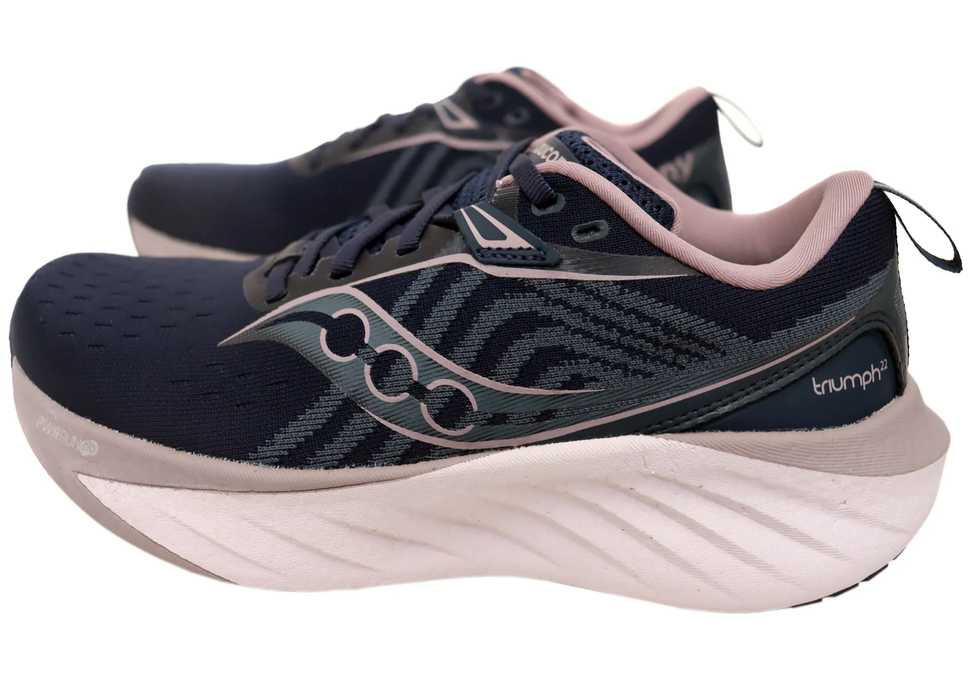 Saucony Womens Triumph 22 Comfortable Lace Up Athletic Shoes