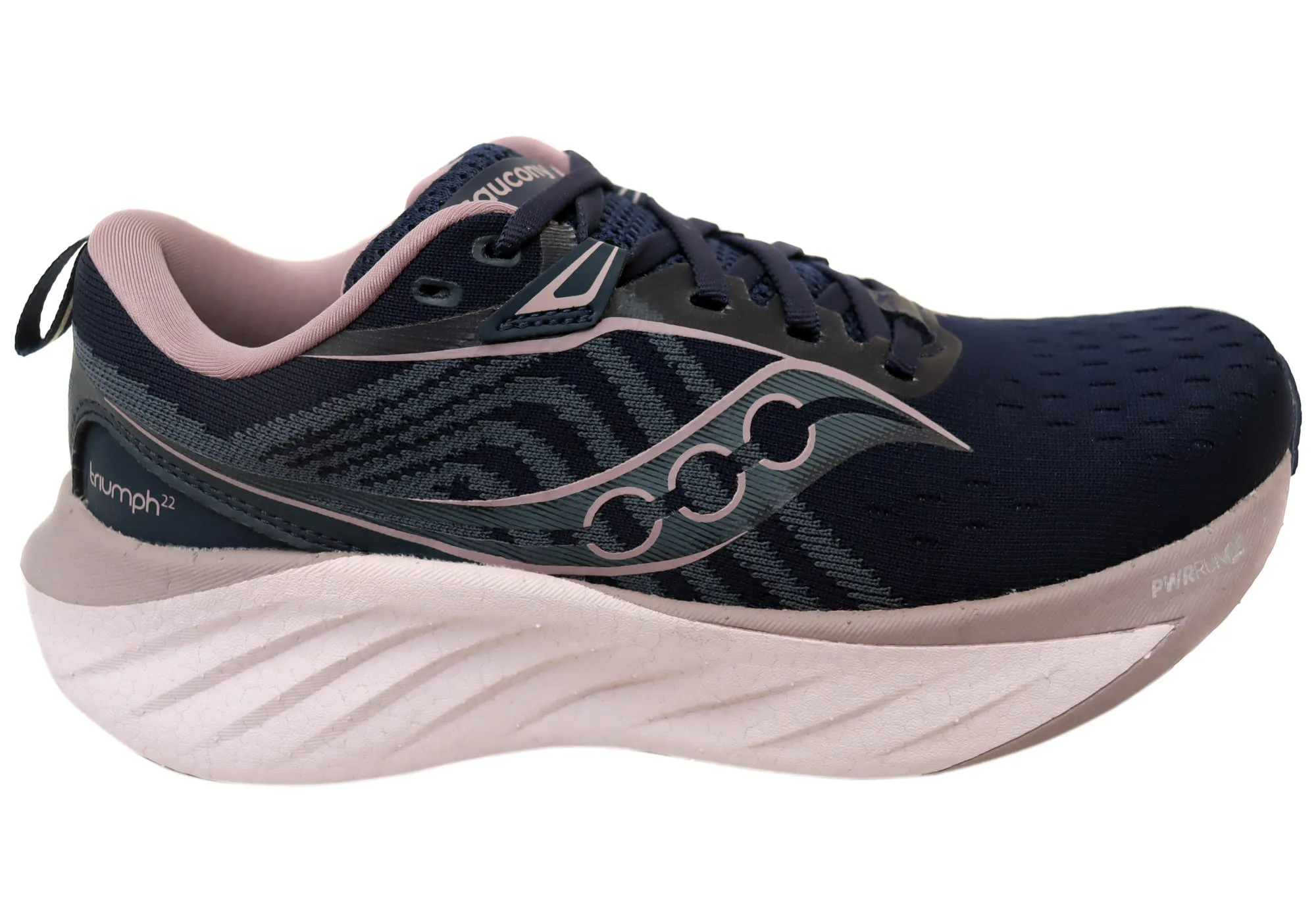 Saucony Womens Triumph 22 Comfortable Lace Up Athletic Shoes