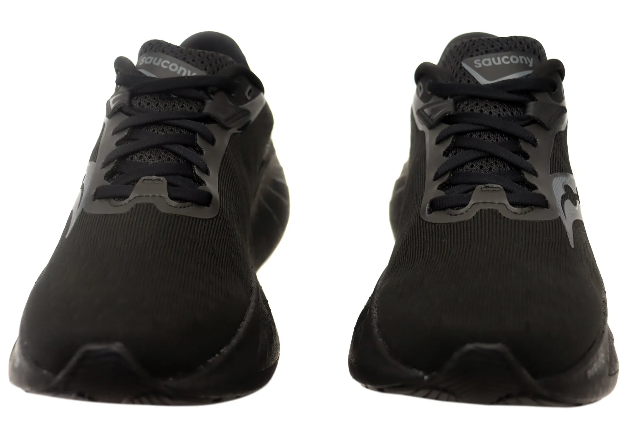 Saucony Womens Triumph 22 Comfortable Triple Black Athletic Shoes