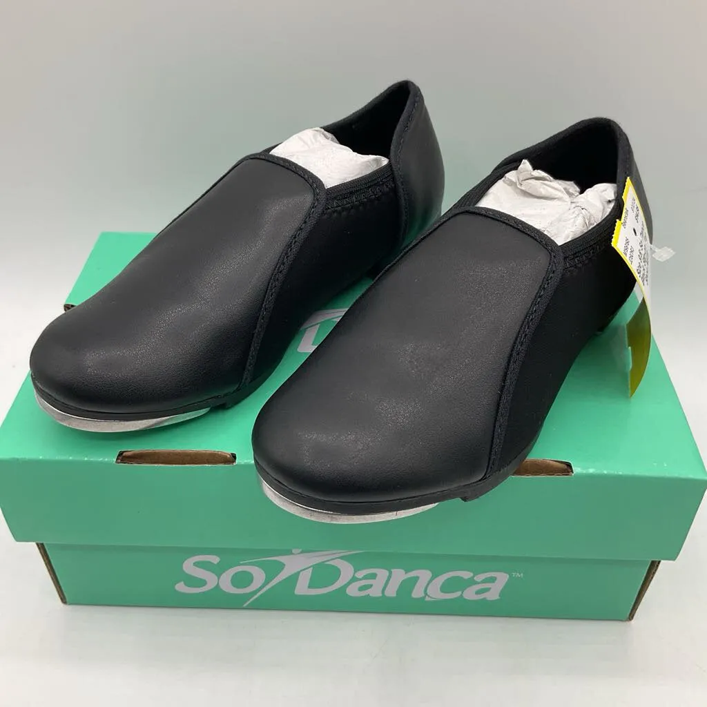 Size 9.5: So Dance Black Slip-on Tap Shoe NEW