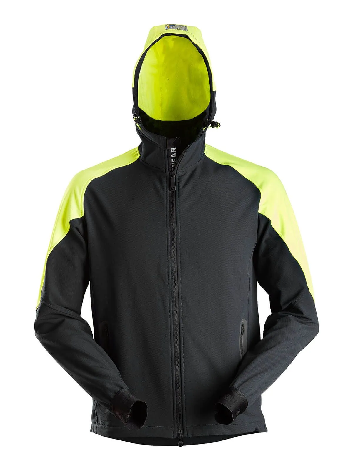 Snickers&#x20;8025&#x20;FlexiWork&#x20;Neon&#x20;Hoodie&#x20;with&#x20;Zip