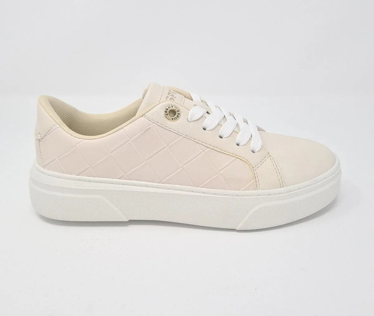 Sprox Beige & White Chunky Sole Trainers