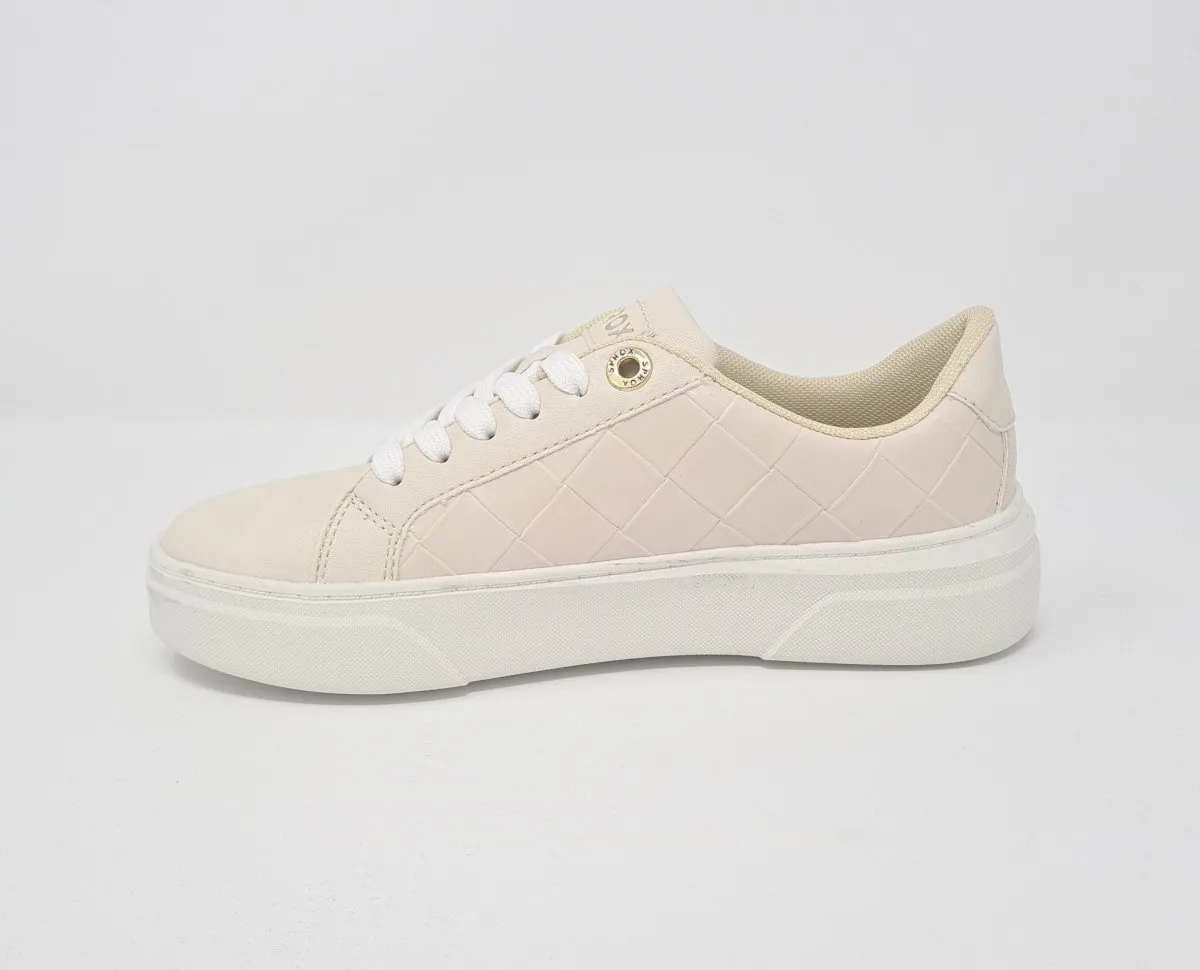 Sprox Beige & White Chunky Sole Trainers