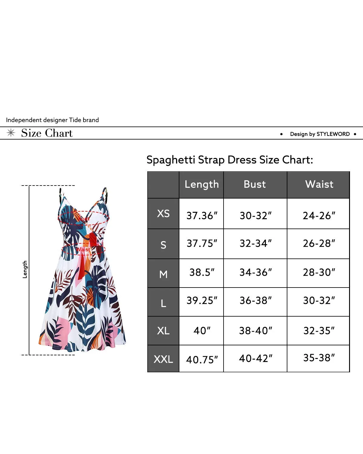 STYLEWORD Damen V-Ausschnitt Floral Spaghettiträger Sommer Casual Swing Kleid mit Tasche - - X-Groß