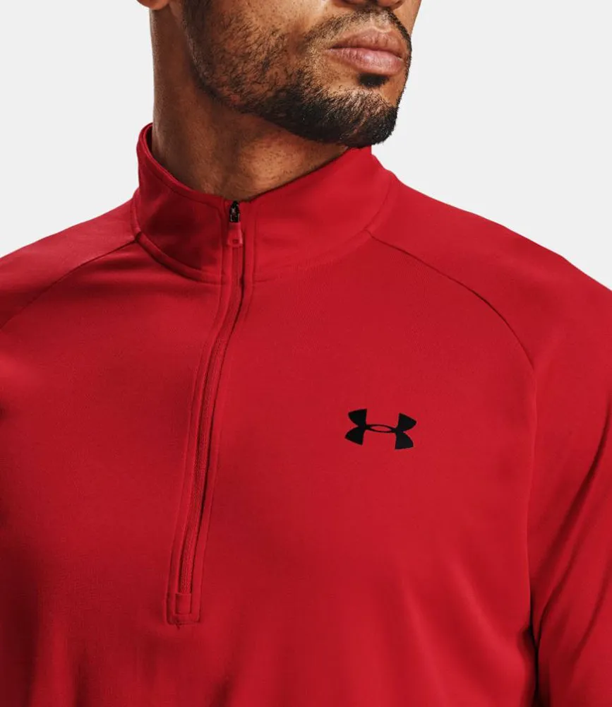 Tech 2.0 1/2 Zip in Red by Under Armour