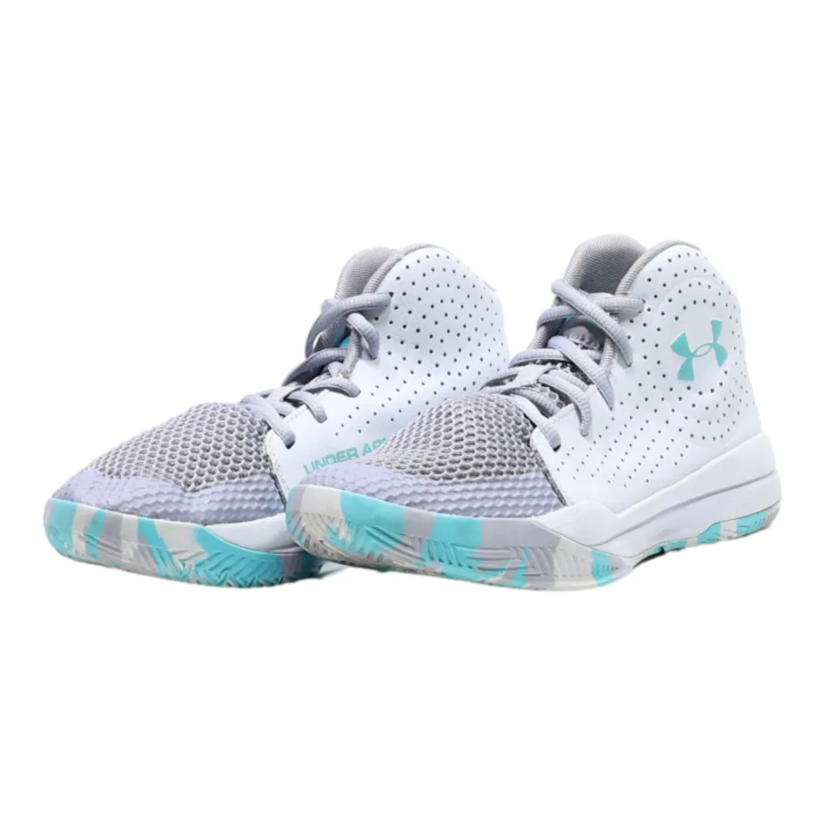 UNDER ARMOUR Sneaker Trainers Blue Synthetic Boys UK 4
