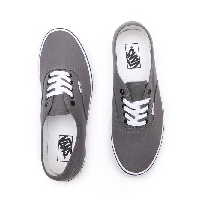 Vans Authentic VN000JRAPBQ Men's Pewter/Black Athletic Skate Shoes FB104