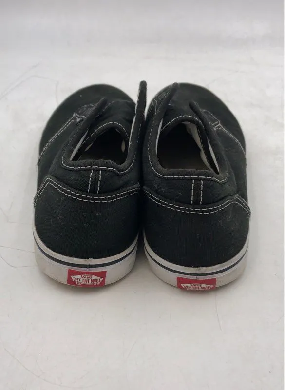 Vans Women's Black Low-Top Lace-Up Athletic Shoes - Size 8.5