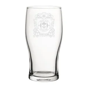 Wigan Athletic Coat Of Arms Custom Pint Glass