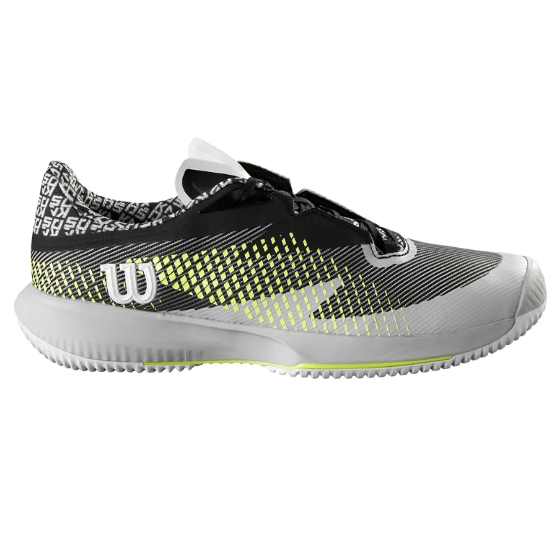 Wilson Kaos Swift 1.5 Mens Tennis Shoes - Pearl Blue / Black / Safety Yellow