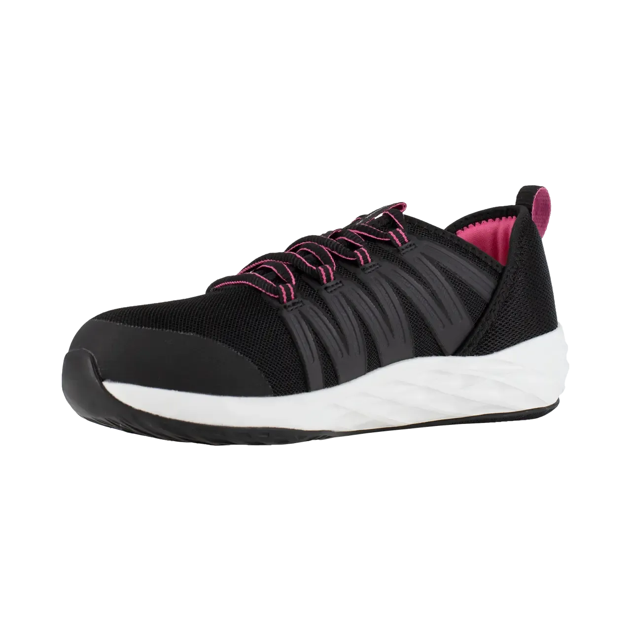 Women's Astroride Steel-Toe Athletic Work Shoe Black/Pink