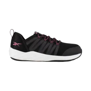 Women's Astroride Steel-Toe Athletic Work Shoe Black/Pink