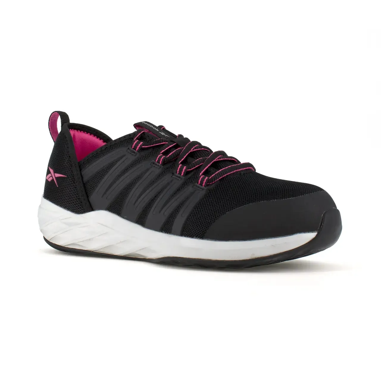 Women's Astroride Steel-Toe Athletic Work Shoe Black/Pink