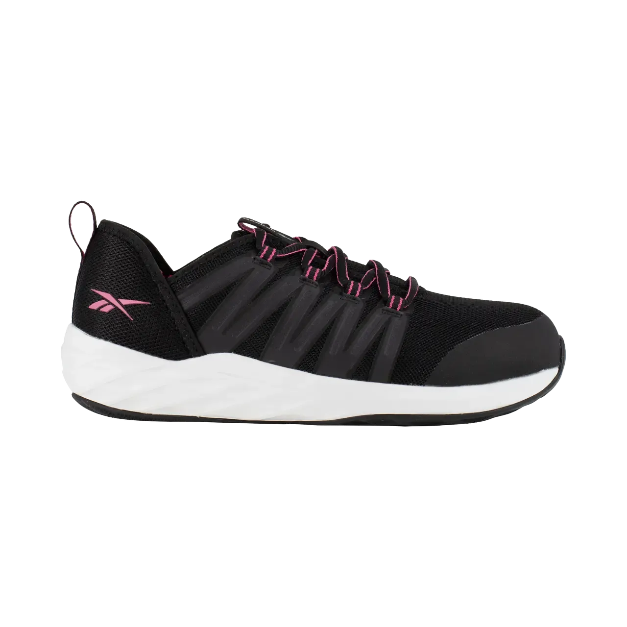 Women's Astroride Steel-Toe Athletic Work Shoe Black/Pink