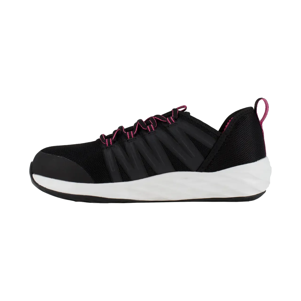 Women's Astroride Steel-Toe Athletic Work Shoe Black/Pink