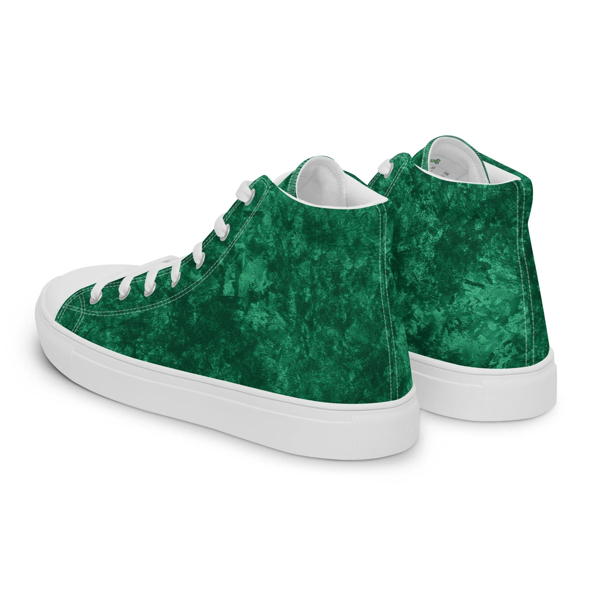 Women’s Green high top canvas shoes