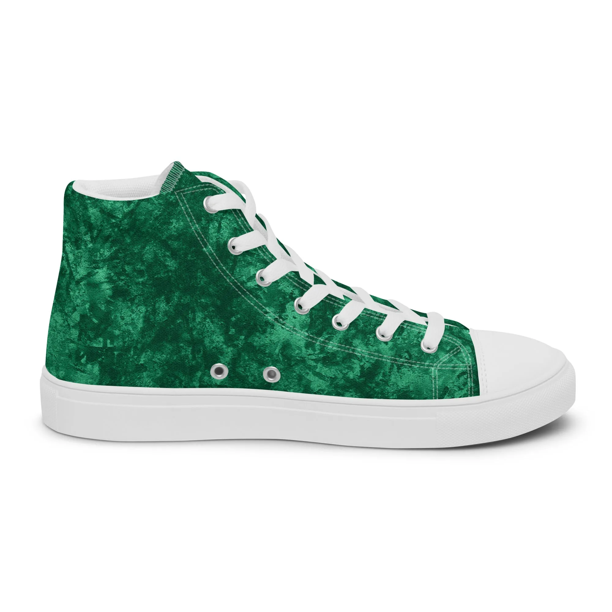 Women’s Green high top canvas shoes