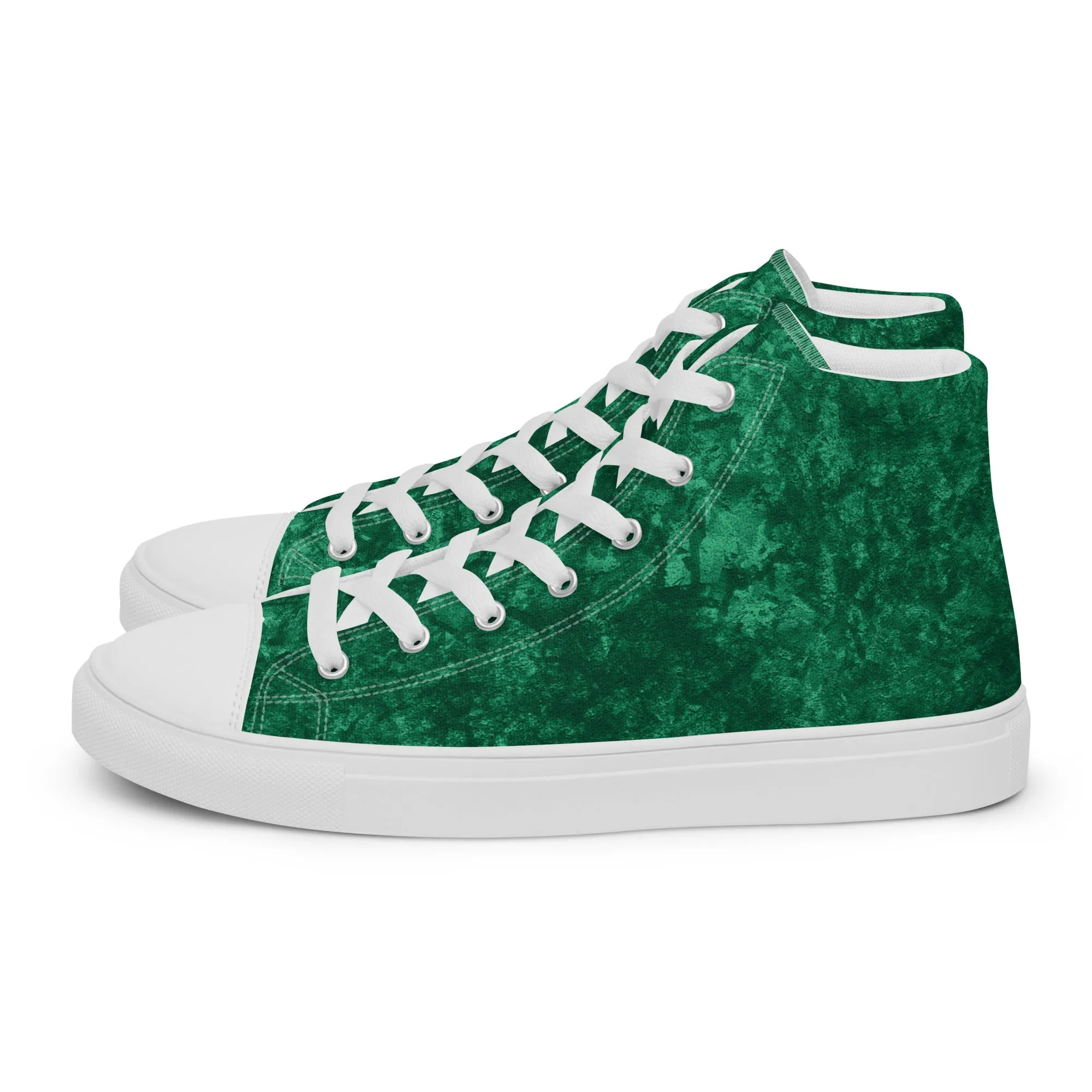 Women’s Green high top canvas shoes