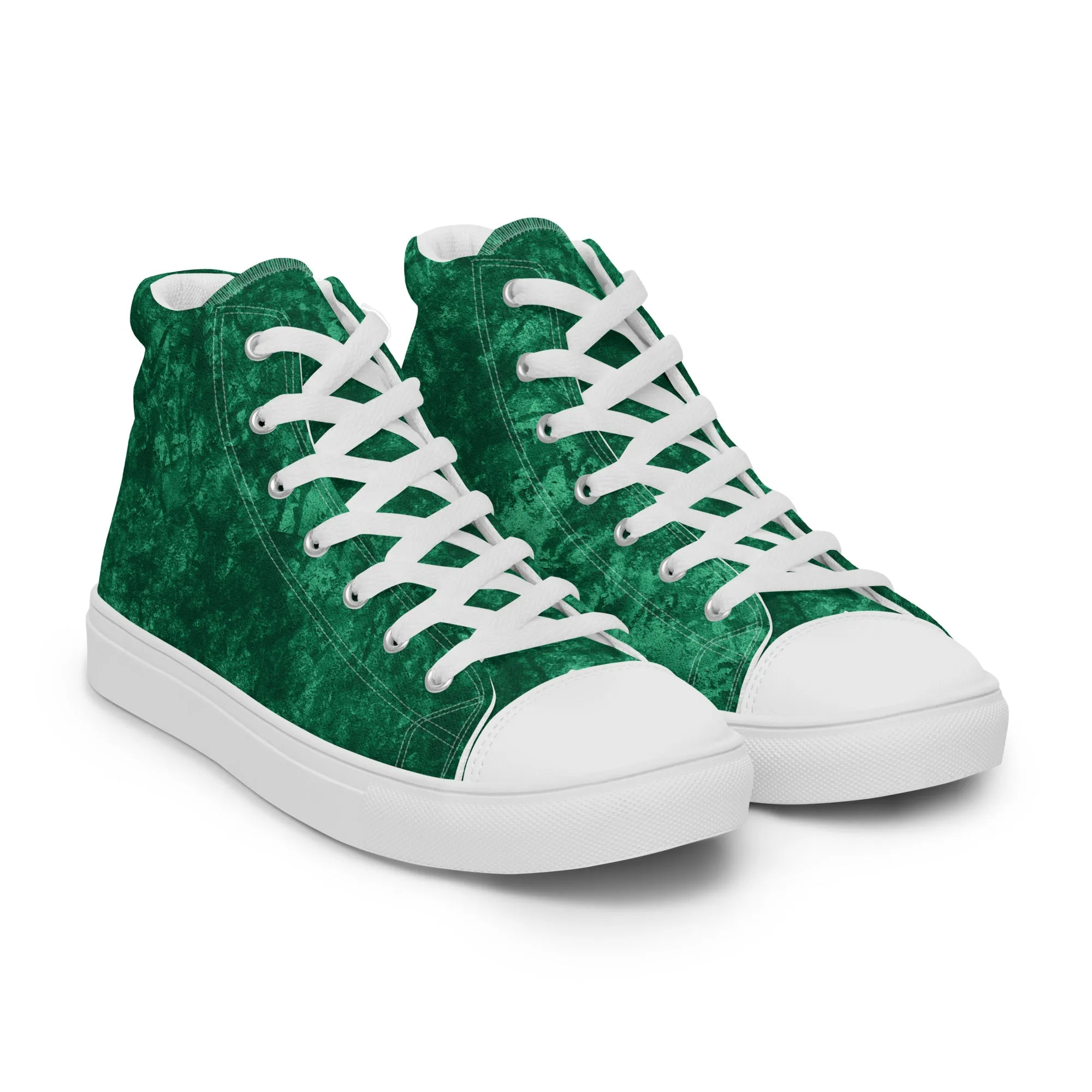 Women’s Green high top canvas shoes