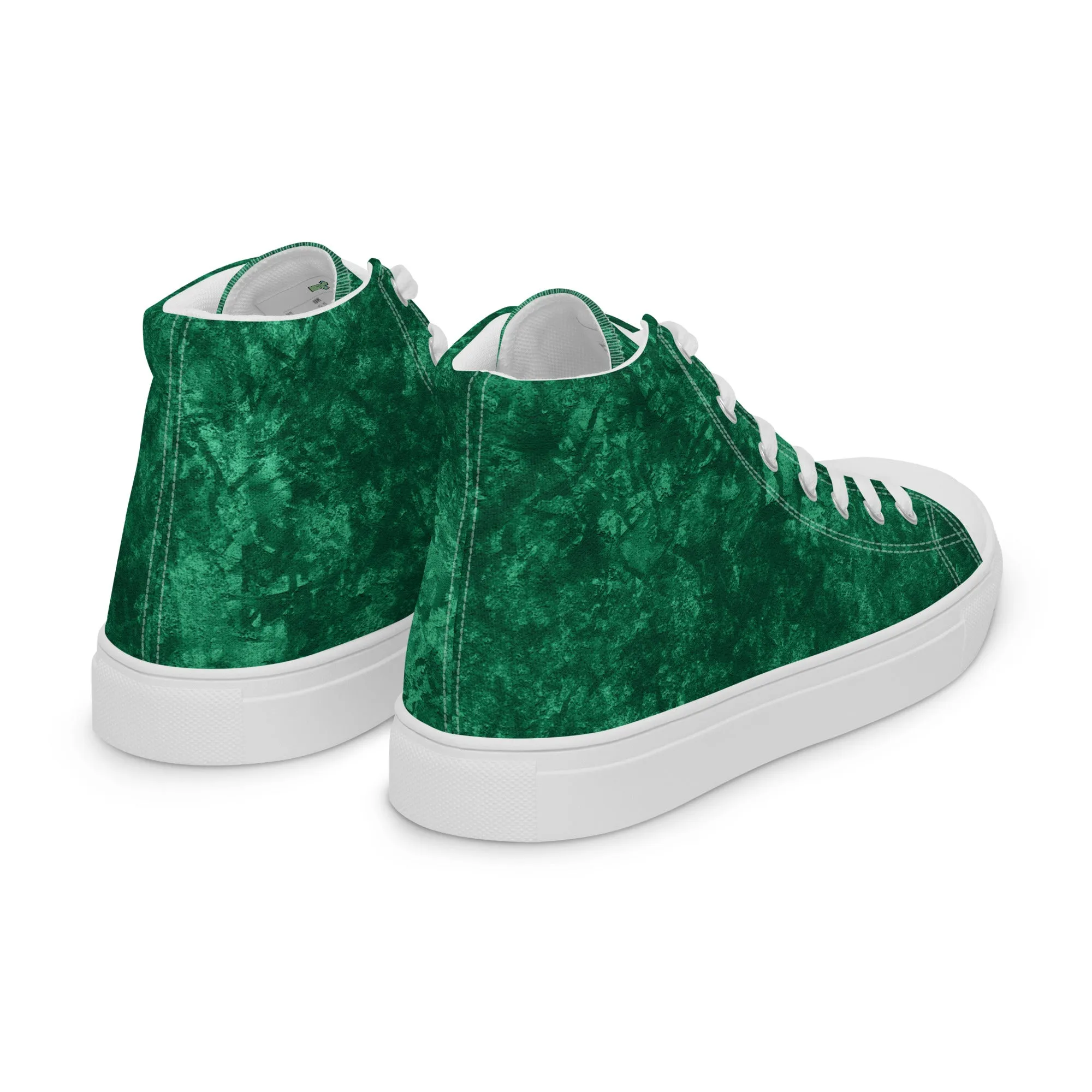 Women’s Green high top canvas shoes