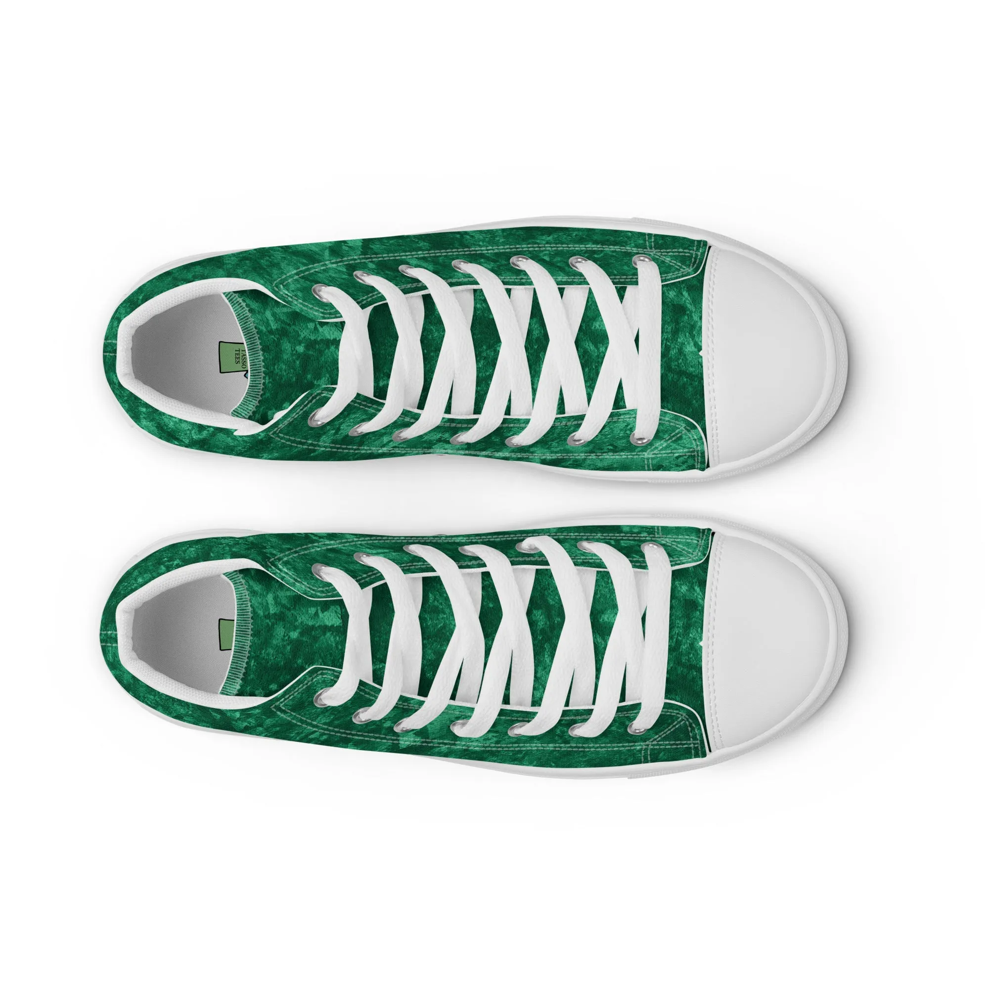 Women’s Green high top canvas shoes