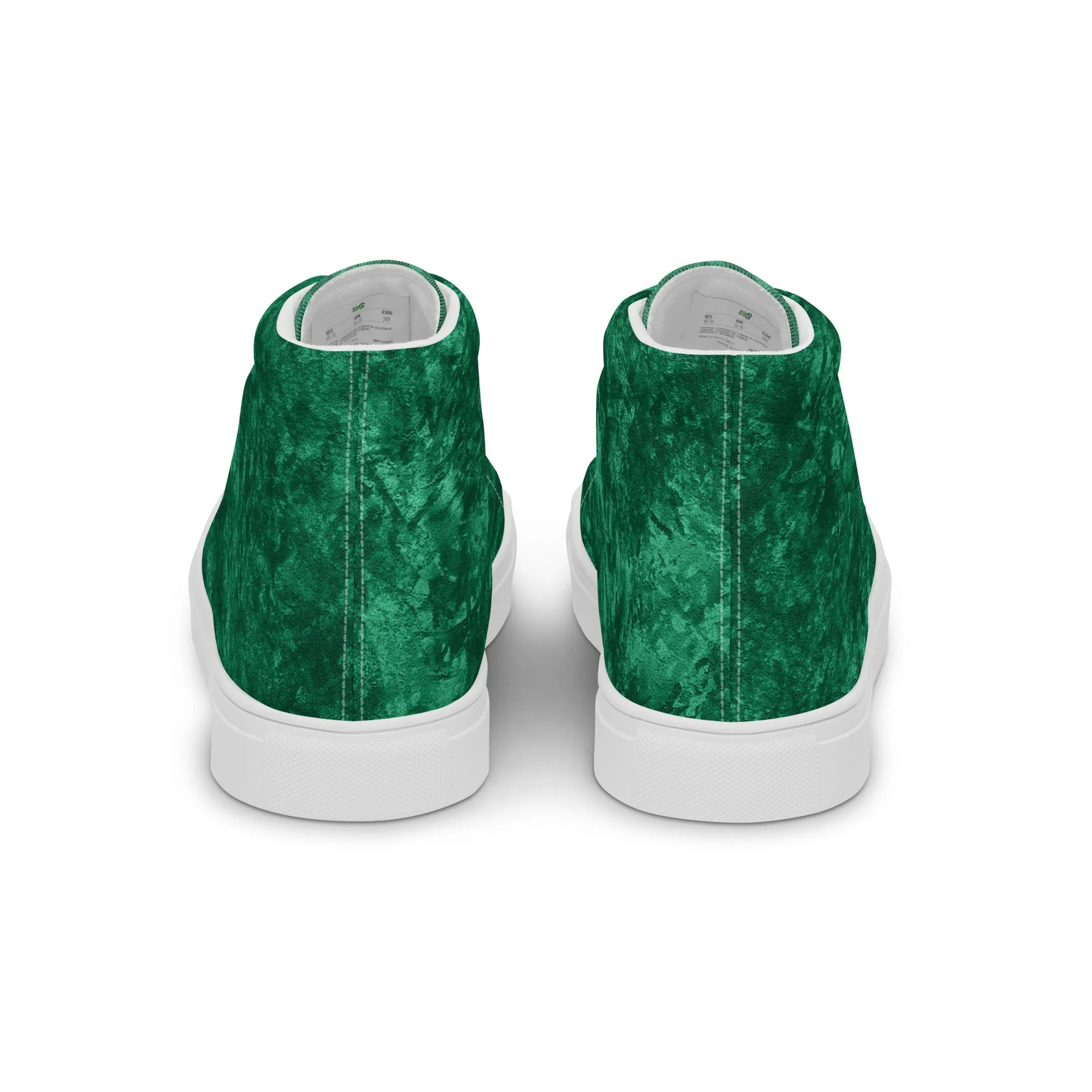 Women’s Green high top canvas shoes